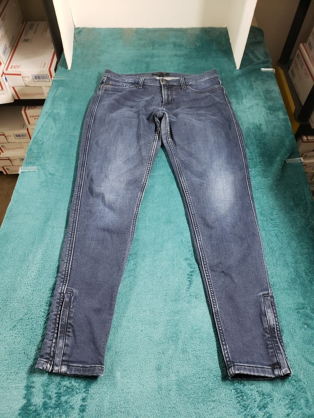 Banana Republic Jeans Size 8 Women Blue Pants Stretch Denim Mid Rise Jegging